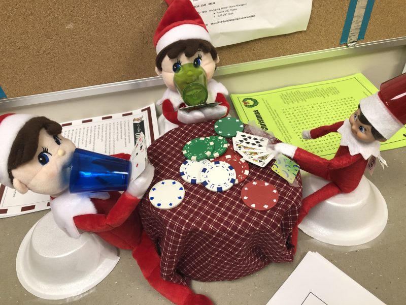 elf, outpatient surgery center, holiday fun