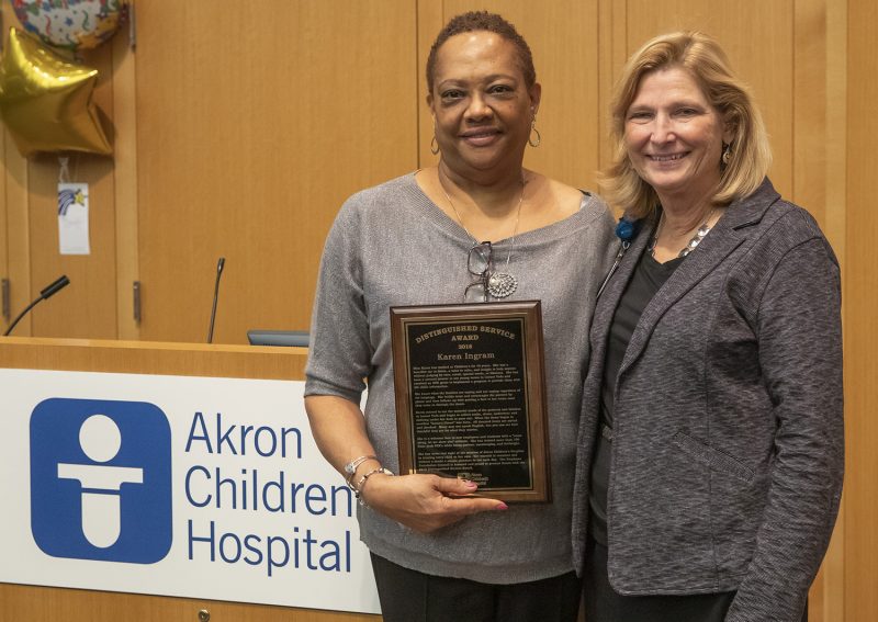 Karen Ingram, Grace Wakulchik, Distinguished Service Award, Locust Pediatrics