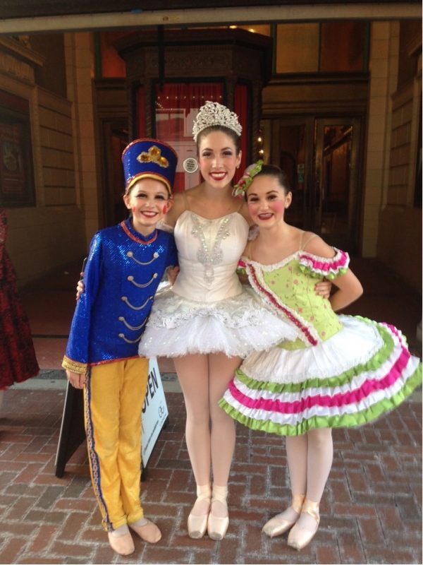 Annabelle Mighton on left after the 2016 performance of "The Nutcracker" 