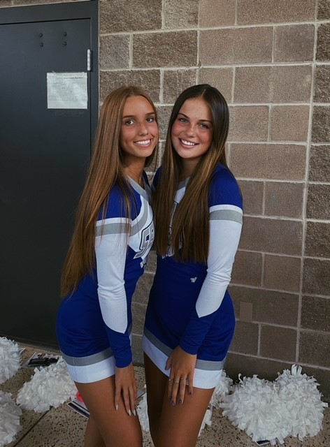 Juliana Glass_varsity cheerleader with best friend